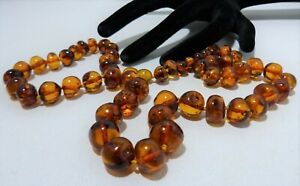 【貨物輸送無料】宝飾品・佩び物 コリエールアンブルドラバルティークヴェリタブルcollier en ambre de la baltique veritable