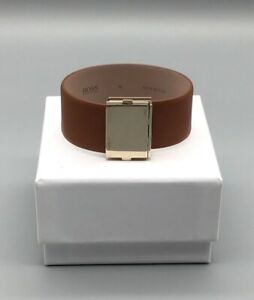 【貨物輸送無料】宝飾品・佩び物 ヒューゴレザーブレスレットブレスレットレザーhugo boss bracciale インチ pelle 地方検事 donna m bracelet leather women