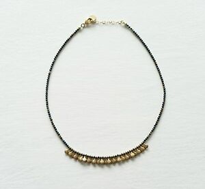 【貨物輸送無料】宝飾品・佩び物 ダークビーズネックレスpolder インチ ottone  scuro perline collana