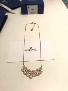 【貨物輸送無料】宝飾品・佩び物 スワロフスキーバロンネックレスホワイトローズゴールドメッキswarovski baron collana, bianco, placcatura インチ oro rosa 5350616