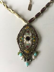 【貨物輸送無料】宝飾品・佩び物 サテライトコリアーミロングエスプリビンテージ?satellite collier mi long esprit vintage nf etq 145?