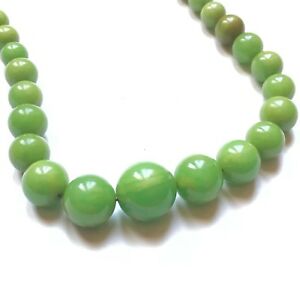 【貨物輸送無料】宝飾品・佩び物 アンシアンコリアーアールデコエンベークライトヴェルテグリーンテスターancien collier art deco en bakelite verte green tester