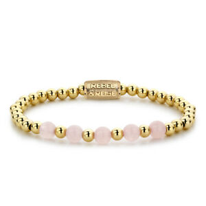 【貨物輸送無料】宝飾品・佩び物 ローズパールサイズイエローゴールドアメージングrebel amp; rose rr60065gs 1516 糎 インチ 6 粍 perle dimensioni, yellow oro meets amazing