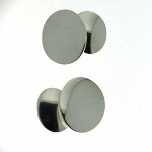 【貨物輸送無料】宝飾品・佩び物 シルバープラタintrovabili gemelli ovali インチ vero argento massiccio 925 地方検事 uomo silver plata