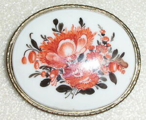 【貨物輸送無料】宝飾品・佩び物 グレートベリーファインローゼンタールブロッシュgrande molto fine rosenthalbrosche con fiori d9018
