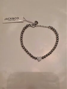 【貨物輸送無料】宝飾品・佩び物 ジャックシルバーブレスレットジルコーニハートボール