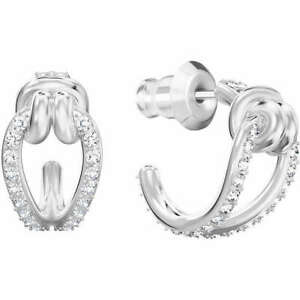 【貨物輸送無料】宝飾品・佩び物 スワロフスキーイヤリングメタルシルバークリスタルorecchini swarovski donna 5390814 lega metallica argento cristallo
