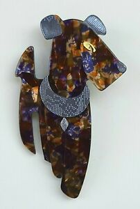 【貨物輸送無料】宝飾品・付属品 リースタインドッグブローチlea stein dog brooch ric