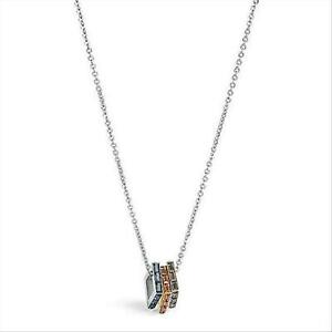 【貨物輸送無料】宝飾品・佩び物 マルチコルハンギングリングスチールネックレスブロスウェイcollana donna インチ acciaio brosway philosophy bph03 con 3 anelli pendenti multicol