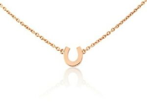 【貨物輸送無料】宝飾品・付属品 ローズゴールドミニネックレスジェンマrose gold mini ferro di cavallo collana n217 con gemma j