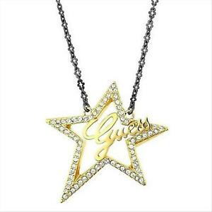 【貨物輸送無料】宝飾品・佩び物 ネックレスカラーバーナイトステラジルコナータカラーゴールドcollana donna guess ubn80109 colore brunito con stella zirconata colore oro