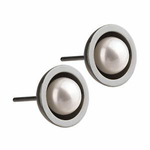 【貨物輸送無料】宝飾品・佩び物 エルンストデザインイヤリングステンレスボタンイヤリングernstes design orecchini e222 acciaio inox perle orecchino a bottone