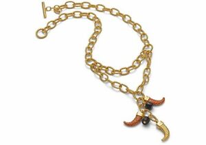 【貨物輸送無料】宝飾品・佩び物 ロッソポッシュコレクションラベルネックレスcavalli rosso posh raccolta collana nuova con etichetta