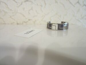 【貨物輸送無料】宝飾品・付属品 エナメルロゴシンブレスレットランセルカレlancel carre インチ ottone e smalto logo bracciale sottile