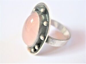【貨物輸送無料】宝飾品・付属品 シルバーリングローズクォーツゲオルククレーマーantico anello argento 835 con quarzo rosa, georg kramer, 6,41 g