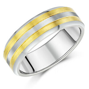 【貨物輸送無料】宝飾品・付属品 チタンツートンウェディングリング8粍 titanio bicolore anello di matrimonio