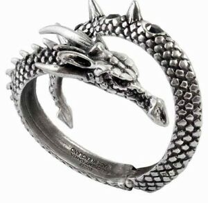 【貨物輸送無料】宝飾品・付属品 ドラゴンカーリングヴィヴィバヘッドテールラップブラッククリスタルブレスレットdragone arricciatura vis viva testa coda avvolgere nero cristalli bracciale