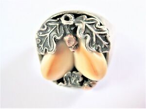 【貨物輸送無料】宝飾品・付属品 シルバーリングコングランデルantico anello argento 835 con grandel, 15,36 g