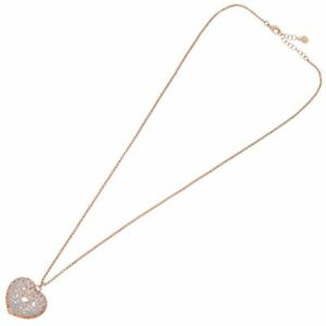 【貨物輸送無料】宝飾品・付属品 キラキラハートペンダントピンクブロンズオッタヴィアーニネックレスcollana donna ottaviani インチ bronzo rosa con glitter e ciondolo a cuore