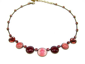 【貨物輸送無料】宝飾品・付属品 ソーホーコリアーヴィンテージアンティークピンクレッドsoho collier vintage rosa antico rosso