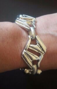 【貨物輸送無料】宝飾品・付属品 ブレスレットヴィンテージクチュールアンメタールアルジェンテパーbracelet vintage couture en metal argente par kalinger