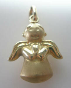 【貨物輸送無料】宝飾品・付属品 ゴールドエンジェルチャーム14kt oro angelo charm