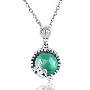 【貨物輸送無料】宝飾品・付属品 チェーンシルバーマーメイドグリーンジルコニウムcatena 925 argento sirena con zirconio verdi