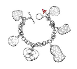 【貨物輸送無料】宝飾品・付属品 ブレスレットハンドネックレスハートシリーズシルバーguess braccialecollana mano serie cuore ubb80901 argentato