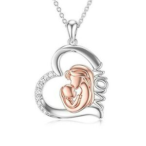 【貨物輸送無料】宝飾品・付属品 ロマンチックシルバースターリングネックレスママmamma regali romanticwork argento sterling collane mamma madre e figlio amore lui