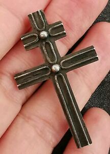 【貨物輸送無料】宝飾品・付属品 アンシエンヌクロワブローシュロレーヌアンアルジェントマスティフbroche ancienne croix lorraine en argent massif