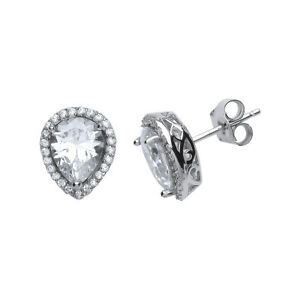 【貨物輸送無料】宝飾品・付属品 シルバーパールティアーズオブジョイイヤリングsilver pera cz lacrime di gioia orecchini
