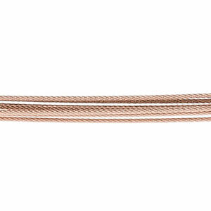 【貨物輸送無料】宝飾品・付属品 デザインロープネックレスチェーンdesign serio fune collana ds10rg 10 volte catena インチ acciaio dorato