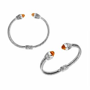 【貨物輸送無料】宝飾品・付属品 スターリングシルバーシトリノブレスレットargento sterling braccialetto con citrino ab1056コンピュータ断層撮影法