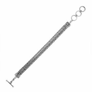 【貨物輸送無料】宝飾品・付属品 シンプルシルバースターリングシルバーブレスレットargento sterling braccialetto con semplice argento ab1113s191糎
