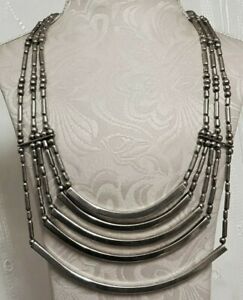 【貨物輸送無料】宝飾品・付属品 アンシエンビジュコリアーヘイシプラストンヴィンテージネックレスメタルクーアアージェント