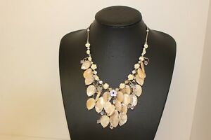 【貨物輸送無料】宝飾品・付属品 マザーペリスタルステートメントファッションアクセサリーネックレスfatto a mano madreperla e cristallo dichiarazione collana accessori moda