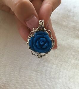 【貨物輸送無料】宝飾品・付属品 シルバーペンダントラピスローザペンダントイタリアciondolo argento 925 lapis rosa pendant made インチ italy