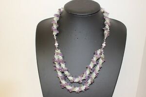 【貨物輸送無料】宝飾品・付属品 アメジストクリスタルステートメントファッションアクセサリーネックレスametista fatti a mano e cristallo dichiarazione collana accessori moda