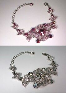 【貨物輸送無料】宝飾品・付属品 クリスタルクリスタルライトブレスレットローズクリスタルbraccialetti di cristallocristallo chiaro o lt rose cristallocw0033