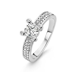 【貨物輸送無料】宝飾品・付属品 オリジナルシルバースターリングセットリングサイズ￡nuovo originale ti sento argento sterling cz set anello 12041zi taglia 56 ￡ 79