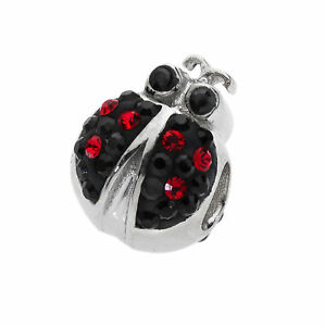 【送料無料】ジュエリー・アクセサリー キススワロフスキーテントバグスターリングシルバービーズamore amp; baci swarovski coccinella perline argento sterling