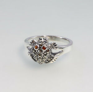 【送料無料】ジュエリー・アクセサリー シルバーグラナトマルカシットリングカニクレブス9927102 925 argento granatmarkasitring granchio krebs tg 56