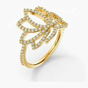 【送料無料】ジュエリー・アクセサリー スワロフスキーシンボリックロータスリングリングゴールドロータスフラワーanello swarovski symbolic lotus 5521497 ring mis 55 fiore di loto dorato oro