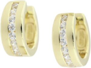 【送料無料】ジュエリー・アクセサリー シャルニエクレオレンスターリングゴールドシルバージルコンズscharniercreolen 925 sterlingargento dorato con zirconi 425996
