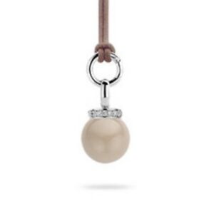 【送料無料】ジュエリー・アクセサリー オリジナルケーブル￡ベージュペンダントセットシルバーnuovo originale ti sento argento con ciondolo beige cz set su cavo 6566ob ￡ 110