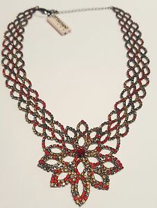 【送料無料】ジュエリー・アクセサリー オッタヴィアーニマルチカラーアートラインストーンズネックレスottaviani collana con strass multicolor  art 500018c