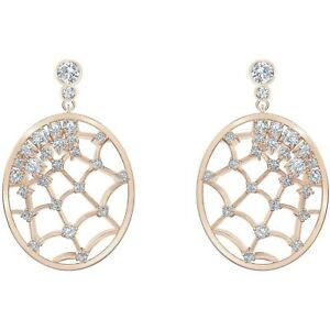 【送料無料】ジュエリー・アクセサリー スワロフスキーイヤリングペンダントローズゴールドイヤリングクモorecchini swarovski precisely pendenti oro rosa 5488406 earrings ragnatela