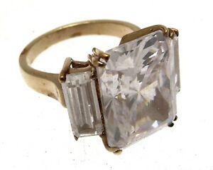 【送料無料】ジュエリー・アクセサリー ヴィンテージクリスタルハッティカーネギーゴールドメッキリングvintage anello crystal hattie carnegie gold plated pq 1825 12274