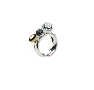 【送料無料】ジュエリー・アクセサリー ヒースシルバースターリングキットリングサイズ￡kit heath argento sterling 3 anelli in una taglia m 10187sqm06 ￡ 100