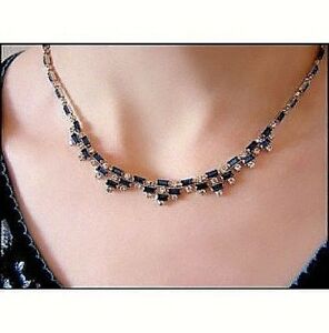 【送料無料】ジュエリー・アクセサリー ラスデクーバゲットサフィールクリスタルフィニションジョディras de cou  baguettes  saphir cristal  finission rhodie